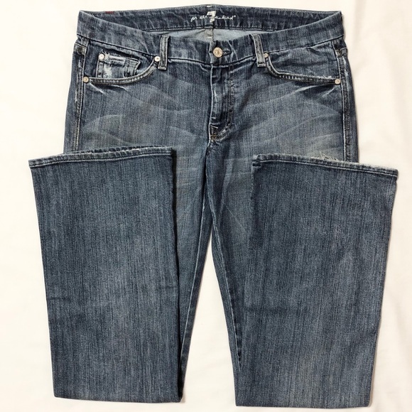 7FAM Women’s “A-Pocket” Lowrise Bootcut Jeans - 31 - Picture 4 of 16